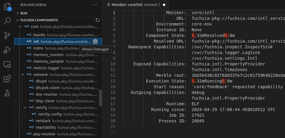 Component explorer